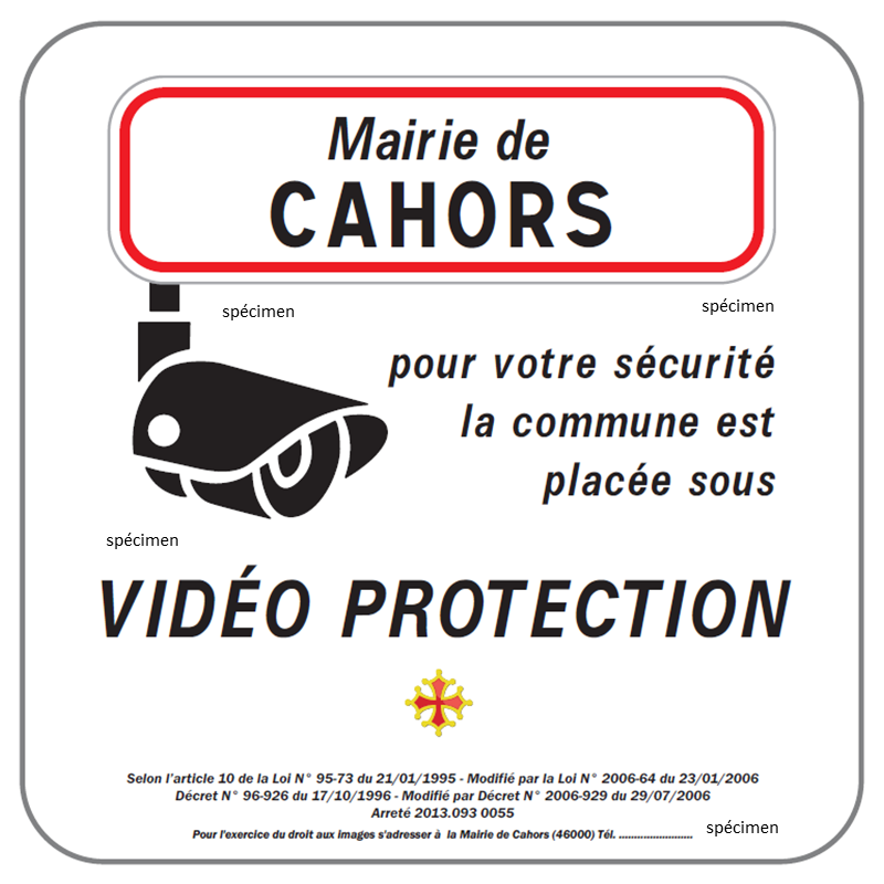 Panneau vidéo protection