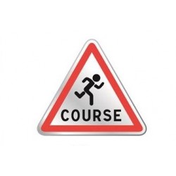 Panneau course